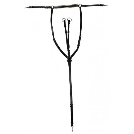 Collier de chasse en cuir matelassé