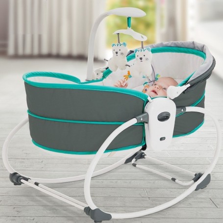 Berceau Couffin Mastela Pour Votre Bébé 5 En 1 – Gris